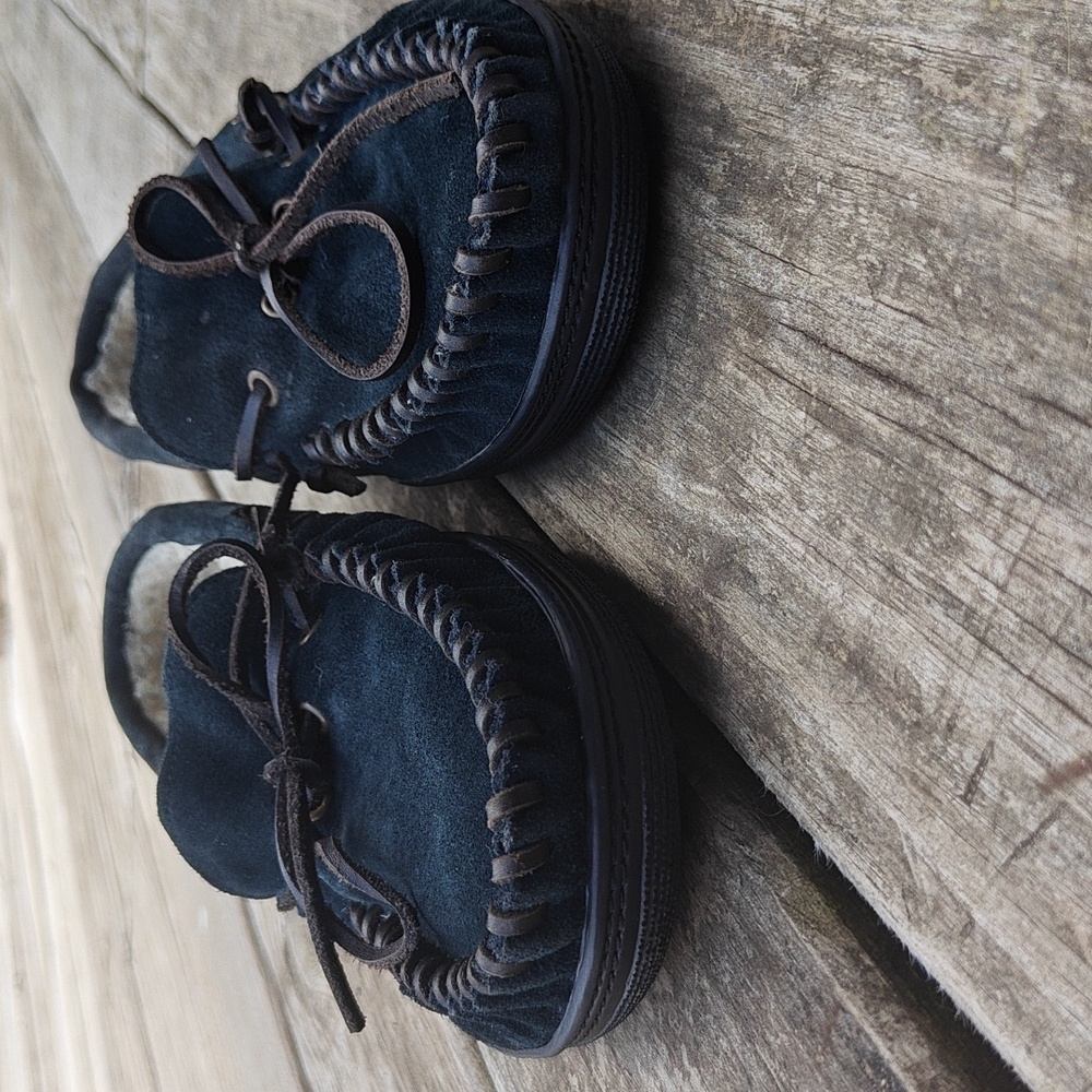 Men's Teal Suede Moccasins